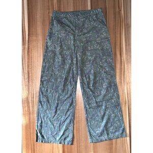 NWOT Art Class Junior Girls Butterfly Print Wide Leg Pants Green Medium